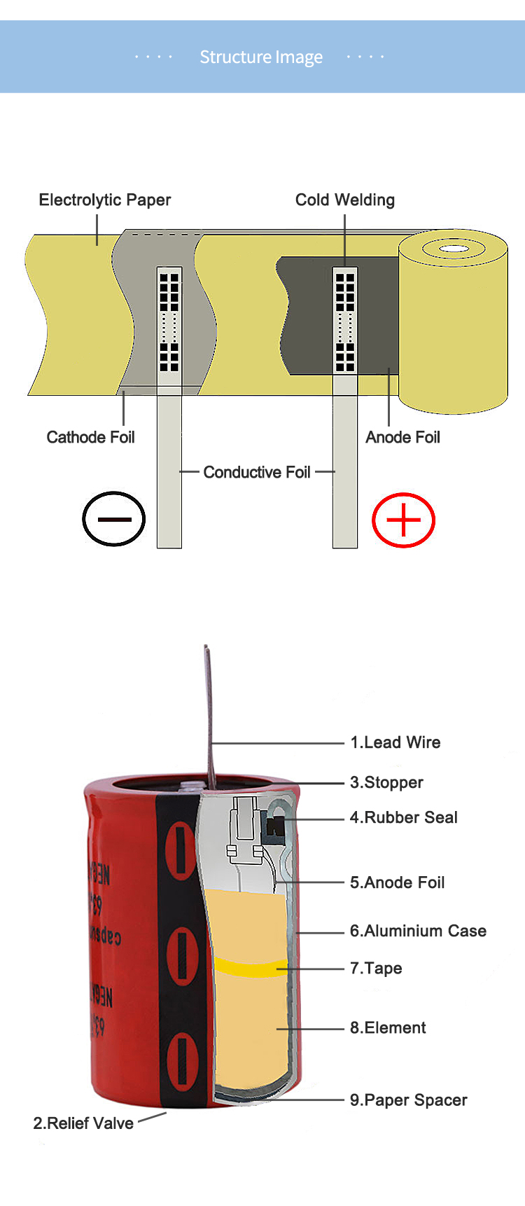 Non Polarized Electrolytic Capacitor 1000uf 16V