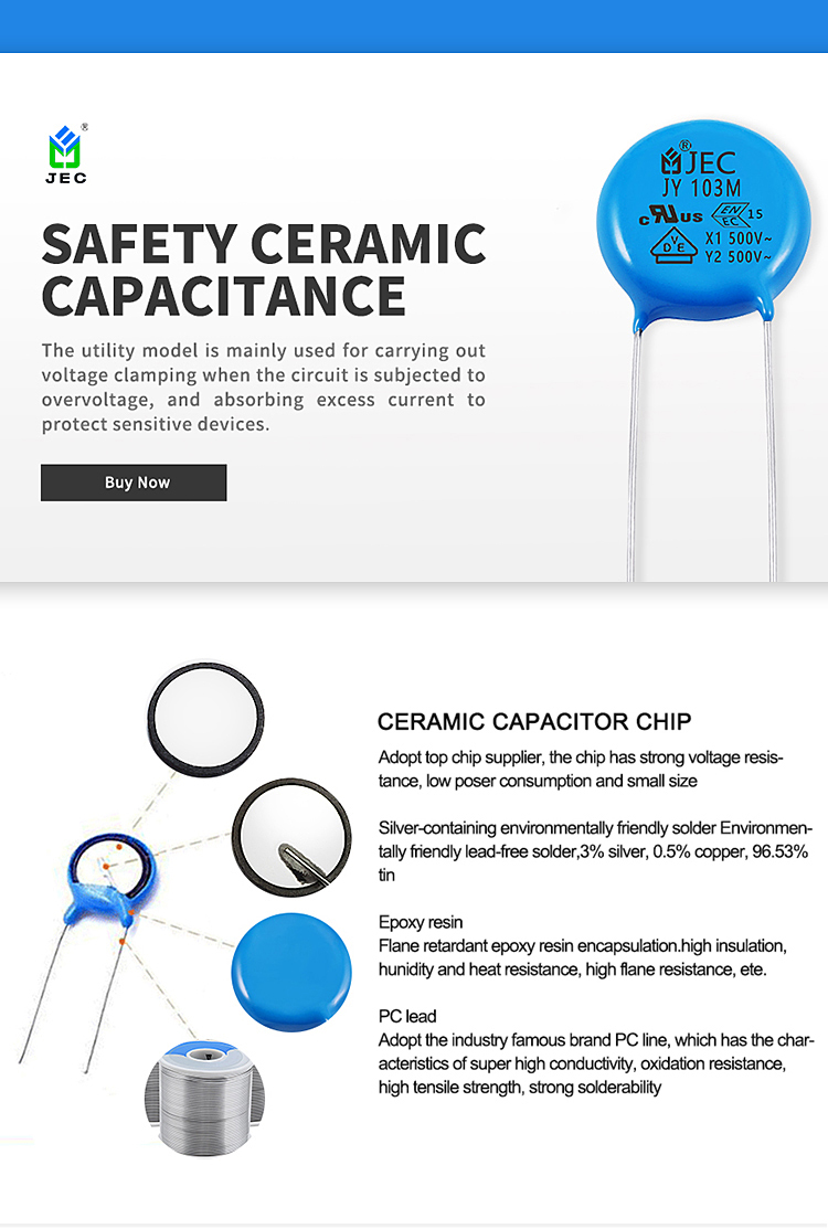 AC Y1 Safety Ceramic Capacitor