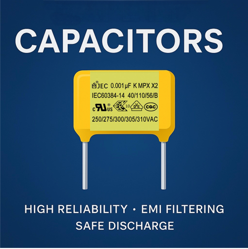 Why are safety capacitors suitable for power supply filtering